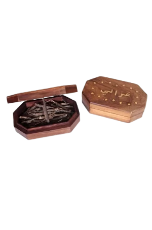WOODEN BROWN OUD BOX